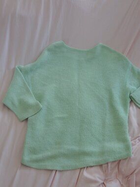 American Apparel Mint Green Textured Knit Boxy Top One Size